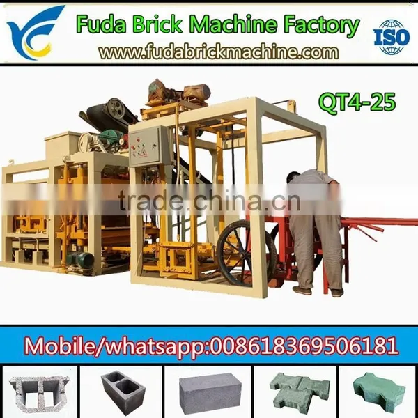 Medium Size QT4-18 Full Automatic Concrete Paver Brique Machine Sand Color Paver Bloc Machine photo-3