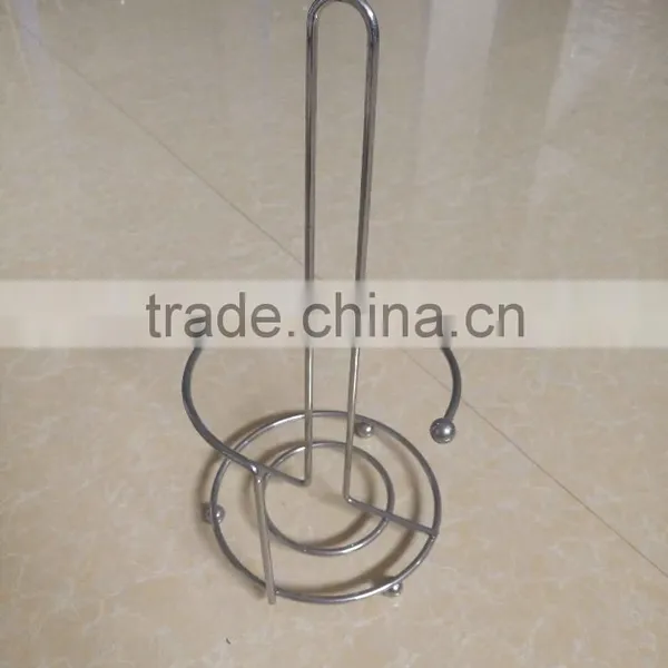 Metal Wire Chrome Paper Roll Stand/Toliet Paper Roll Holder photo-2