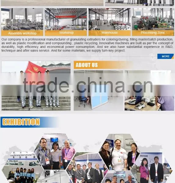 Plastic Filler Polymer Compounding Calcium Carbonate Masterbatch Granules Twin Screw Extruder photo-5