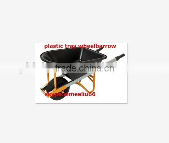 Austria Market Heavy Duty Plastic Wheelbarrow 100L
