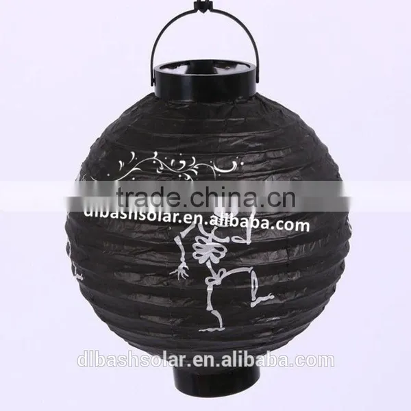 Halloween Decorations Holiday Light of Pumpkin Paper Hanging Lantern Electric Lanterns photo-3