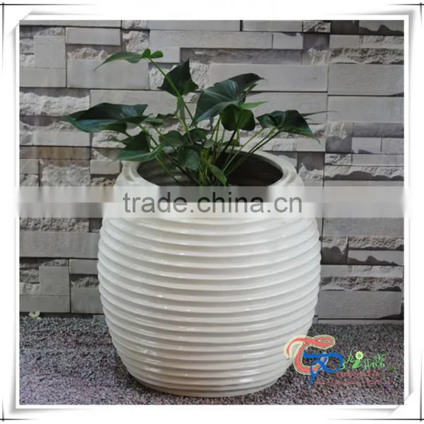 Ball Shaped Fiberglass Light Pot Outdoor Flower Large photo-2