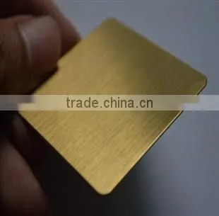 4x8 Color Coated Hairline Finish Stainless Steel 0.2MM Copper Sheet photo-2