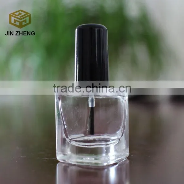 Custom Sauqre 10ml Nail Polish Glass Bottle With With Brush Cap photo-2