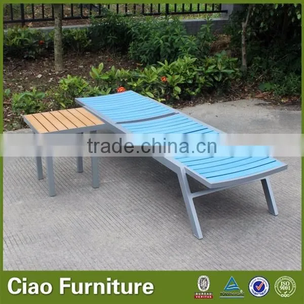 Outdoor Furniture Liquidation PVC Wood Lounger photo-2