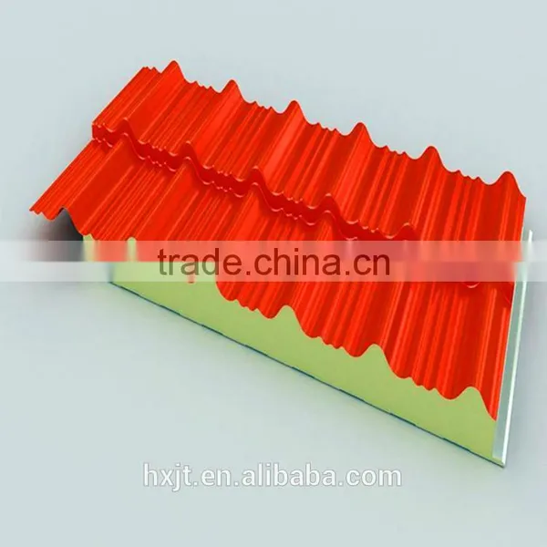 Low Price PU Foam Sandwich Wall/workshop Building Material Polyurethane Sandwich Panel photo-5