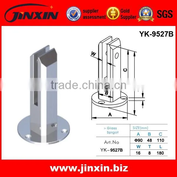 Hot Sale Stainless Steel Glass Fittings/Glass Railing Clamp/Pool Fence Glass Spigot photo-2