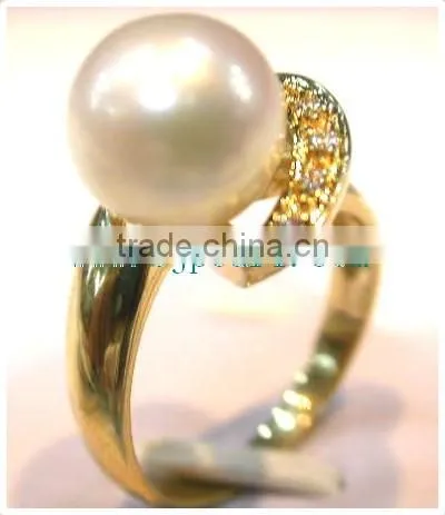 Gold South Sea Pearl and Gold Ring photo-2
