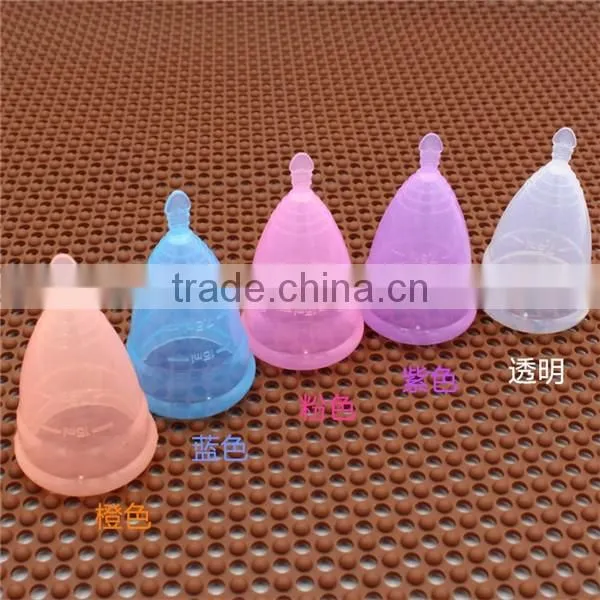 Perfect 100% Soft Medical Grade Silicone Menstrual Cups Reusable Lady Menstruation Cups