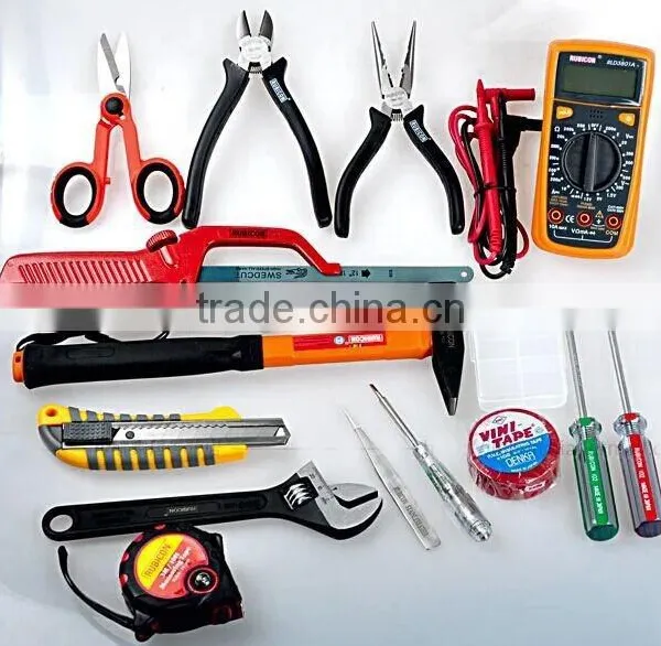 Family Using 16pcs Electricians Tool Kit Set Organizer Bag photo-2