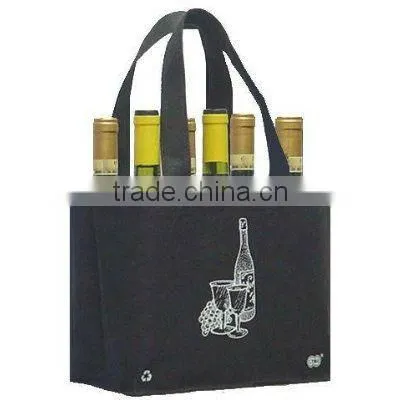 Reusable 6 Bottle Wine Tote/non-woven Wine Bag(TM-W1301) photo-2