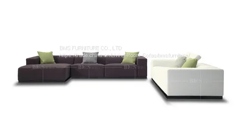 Customerized Fabric Sofa Made in China Europen Slant Seat Design Movelable photo-3