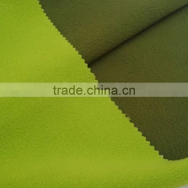 Army Green 144F/100D One Side Anti-pilling Polar Fleece Bond Deep Green Polar Fleece for Outdoor Clothing photo-4