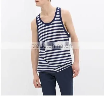 Men's Tank Top, 100% Cotton, New Design for Summer