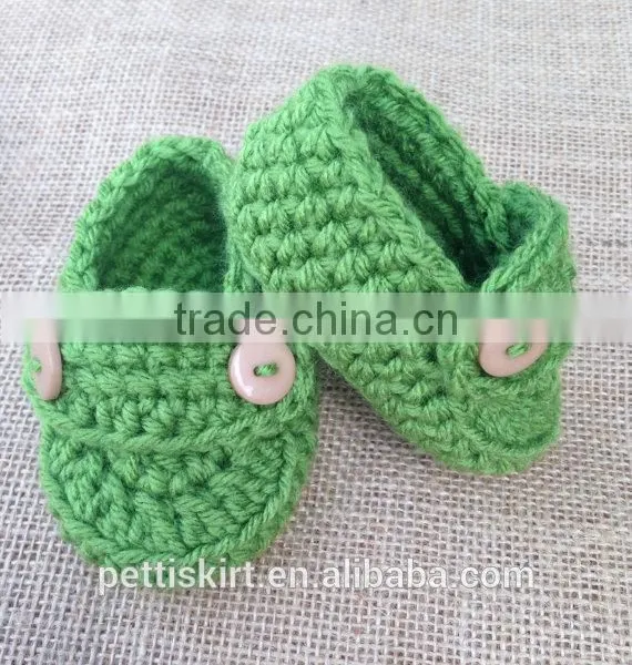 2016 Wholesale Baby Crochet Shoes Kids Shoes Handmade Wool Shoes photo-3