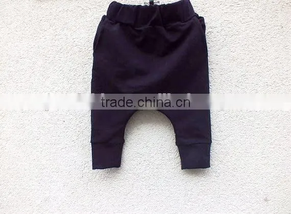 New Design Baby Boy Cotton Leggings Baby Plain Grey Kids Harem Pants Wholesale photo-4