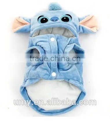 Pet Cartoon Stitch Dog Clothes Puppy Cat Costumes Apparel Winter Coat photo-3