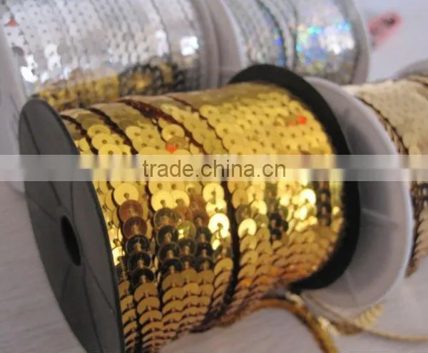 Sequin Roll PET Sequins Trim Multi-colored photo-3