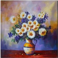 Floral Impression Oil Painting Wall Art