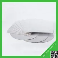 Silver Wood Round Disposable Cardboard Trays