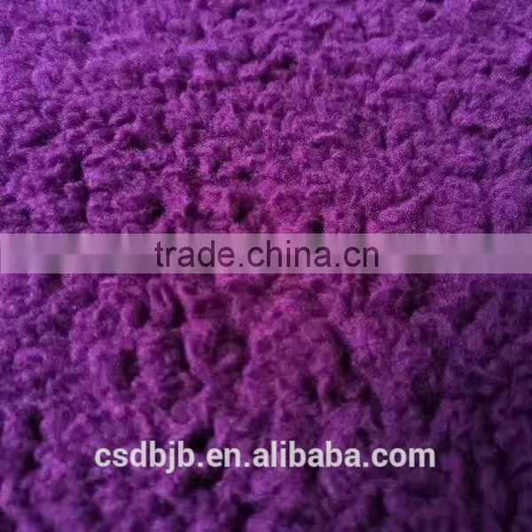China Factory Hot Sell 100% Polyester Violet Throw Sherpa Blanket photo-3