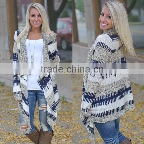 Alson Korean Style Printed V-neck Long Sleeve Women Cardigan photo-3