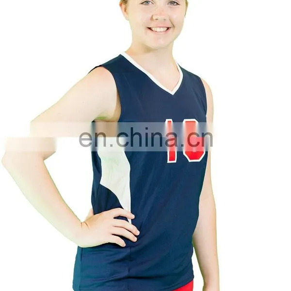Volleyball Team Uniforms,Women's Sleeveless Volleyball Jersey,sublimated Volleyball Jerseys