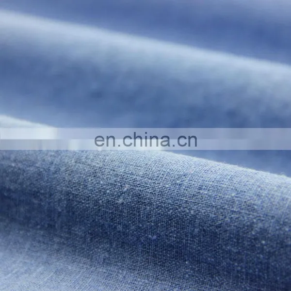 XFY-RL162 Navy Washing Fluorescence Pigment Dye Rayon Linen Fabric Wholesale Linen Fabric photo-3