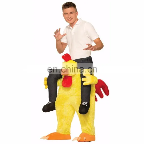Funny Piggyback Shoulder Ride Pick Me Up Chicken Costume photo-5