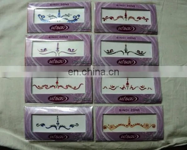 FOREHEAD BINDIS TATTOOS FROM INDIA