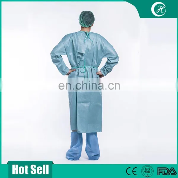 Protective SMS Isolation Coverall Disposable Medical Supply Scrub Suit Surgical Gown photo-2