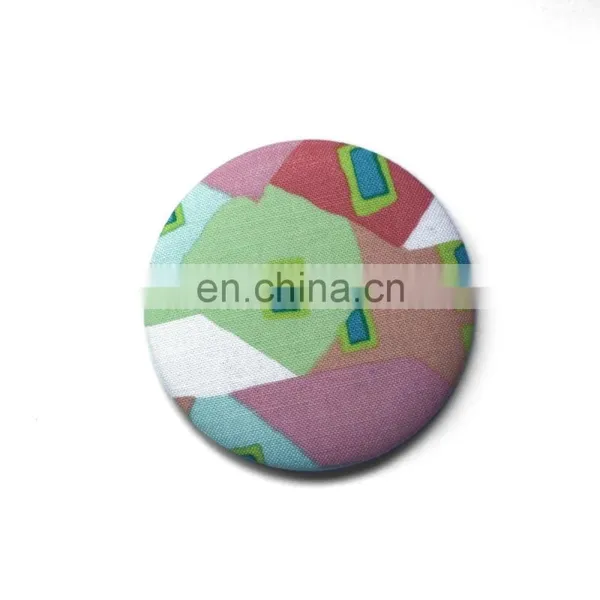 Custom Chic Floral Fabric Covered Cosmetic Mirror for Lady photo-4