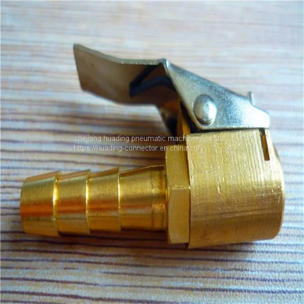 Brass Ball Head Air Chuck With Clip 8mm Tire Chucks AC-1/4 photo-3