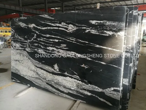 Royal Ballet,black Landscape Granite,Negro Santiago Granite,black Waves Granite,black Granite Wall Pavings