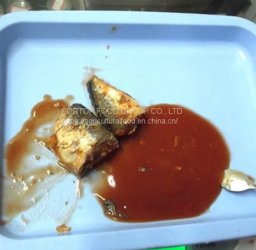 Factory Price Premium Qaulity Fresh China Canned Mackerel Fish in Tomato Sauce 155G