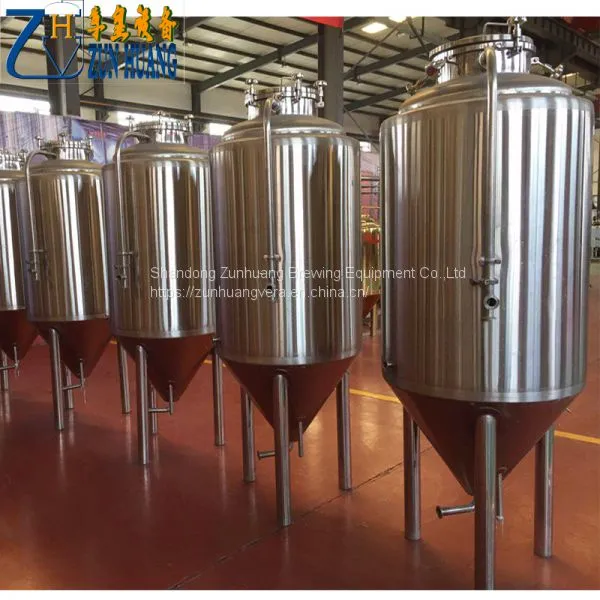 500L Craft Stainless Steel Beer Fermenters Cooled Conical Fermentation Tank for Sale photo-3