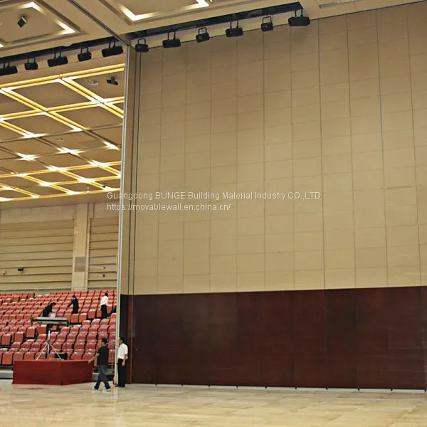 Fabric Soundproof Aluminum Track Channel Folding Movable Operable Partition Walls photo-3
