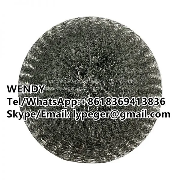 0.7mm Wire Mesh Scourer Combine Making Machine photo-3