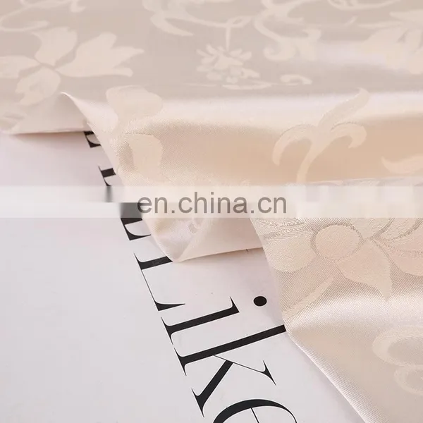 High Quality Plain Polyester Jacquard Satin Fabric Fashion photo-4