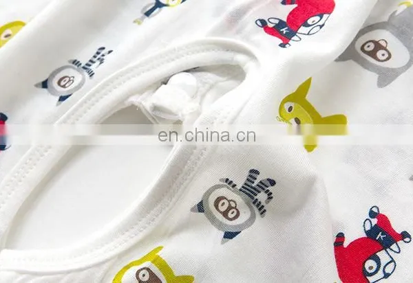 2018 Fashion Organic Baby Body Suit Children's Short Sleeve Toddlers Rompers photo-5