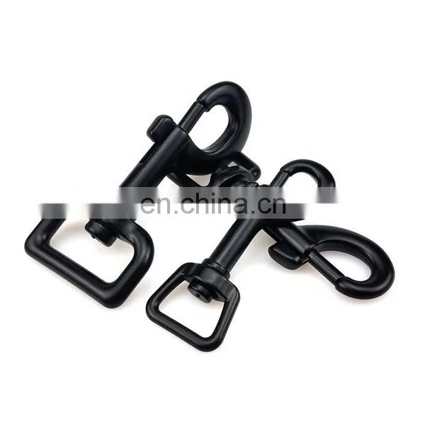 Factory Black Spray-paint Zinc Alloy Swivel Snap Hook for Dog Leash photo-6