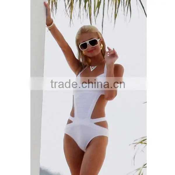 New Arrival Ladies Summer Sey One Piece Bandage Swimsuit 2015 athing Suit Ladies Swimwear