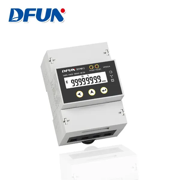 DFUN DFPM93 Трехфазный счетчик электроэнергии на рельсах ШНЭ