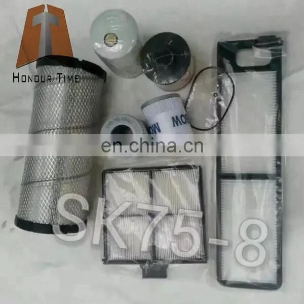 Excavator Filter Series for SK75-8 Fuel /oil/air/air CON /hydraulic Filter photo-3