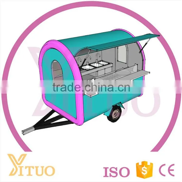 Mobile Food Cart Design, Hamburgers Carts Food Cart for Sale, Food Cart Trailer photo-2