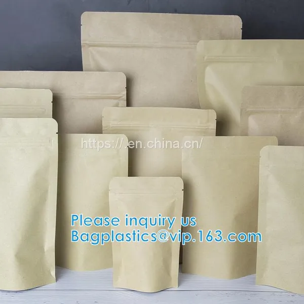 Aluminium Biodegradable Foil Packaging Soft Zipper Stand Up Bottom Gusset Plastic Drinking Pouches Bags With Straws photo-4