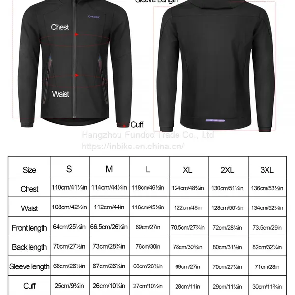 KUTOOK Fleece Lined Hiking Jackets Windproof Thermal Coat photo-3