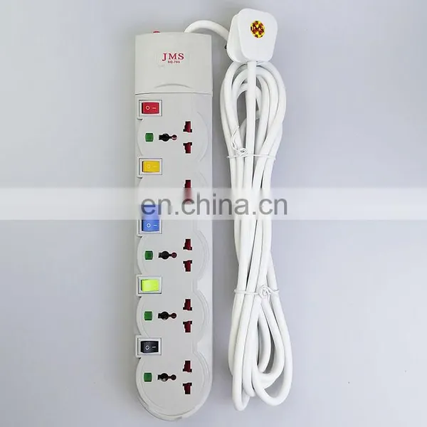 New Design High Quality Cheap Price Mains Power Outlet 2M Black 13A Outlet Power Electrical Household Extension Socket photo-2