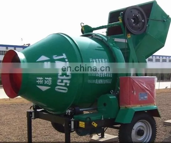 Concrete Mixer Drum Machine With Lift Ladder An Elevating Concrete Mixer for Construction photo-4