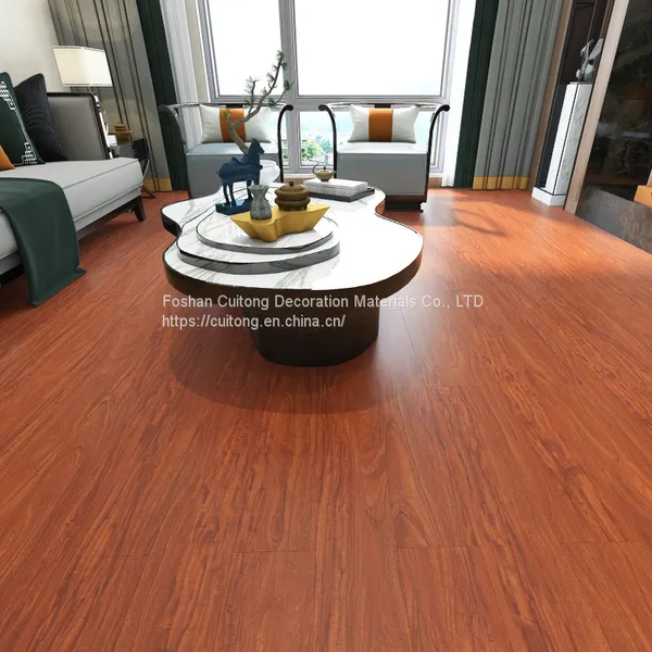SPC Floor Lock Floor Stone Plastic Floor Imitation Wood Grain Interior Floor Decoration photo-4